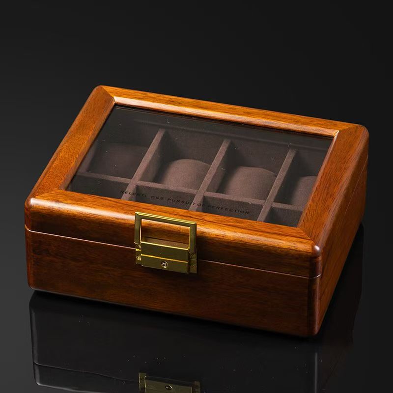 Home Luxury Wooden Watch Box with Fine Craftsmanship (6) Elegant Luxury Wooden Watch Box for Home Display