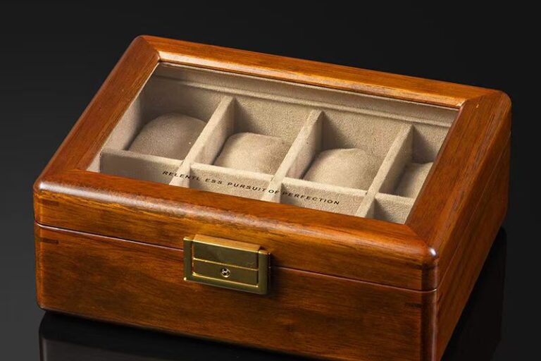 Home Luxury Wooden Watch Box with Fine Craftsmanship (7) Elegant Luxury Wooden Watch Box for Home Display