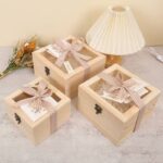 Custom Large Luxury Wooden Birthday Gift Box