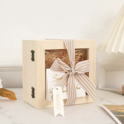 Custom Large Luxury Wooden Birthday Gift Box