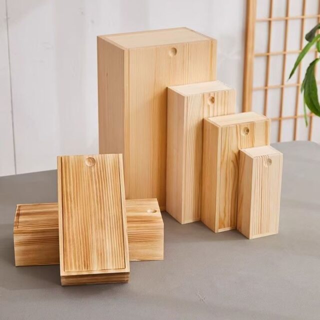 Rectangular MDF Wooden Box for Gift and Jewelry Storage