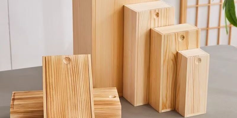 Rectangular MDF Wooden Box for Gift and Jewelry Storage