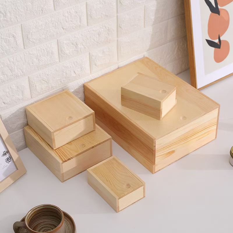 Rectangular MDF Wooden Box for Gift and Jewelry Storage