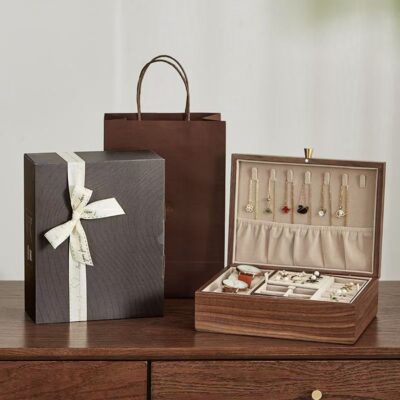 Vintage Luxury Wooden Jewelry Box for Elegant Storage