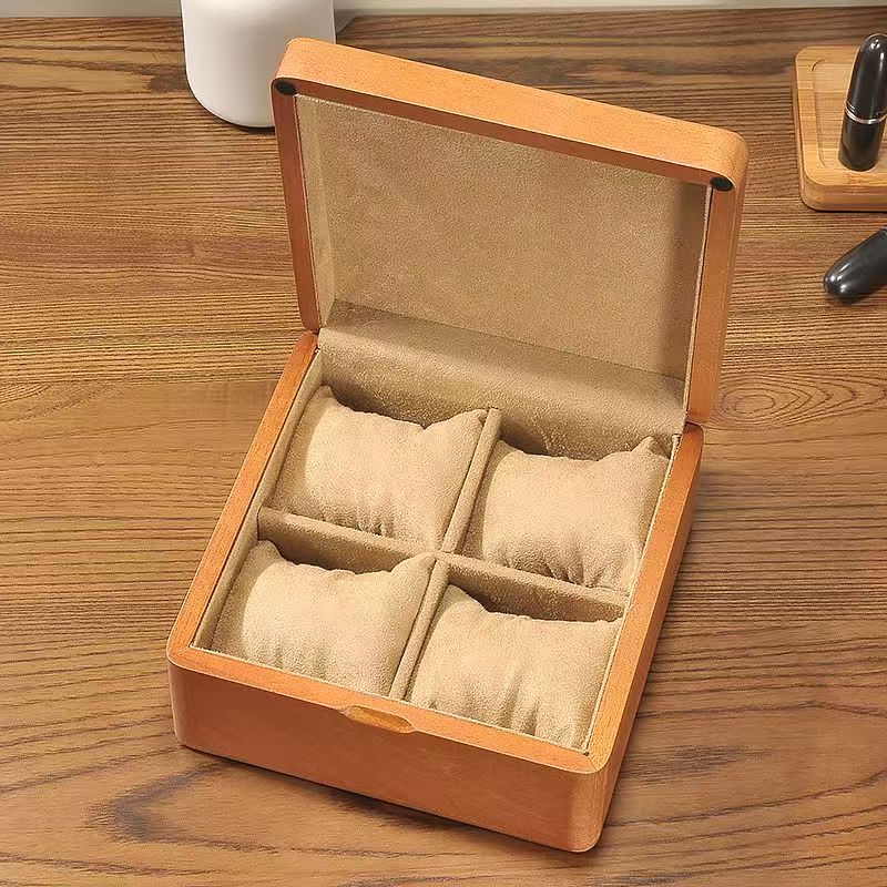 Custom Vintage Wooden Watch Box for Home Storage
