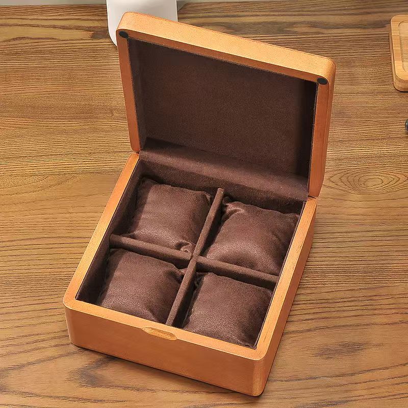 Custom Vintage Wooden Watch Box for Home Storage