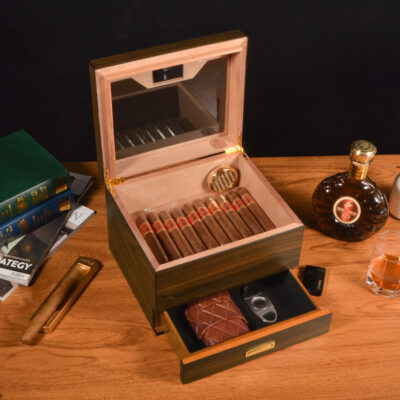 Large Capacity Classic Wooden Cigar Boxes for Storage