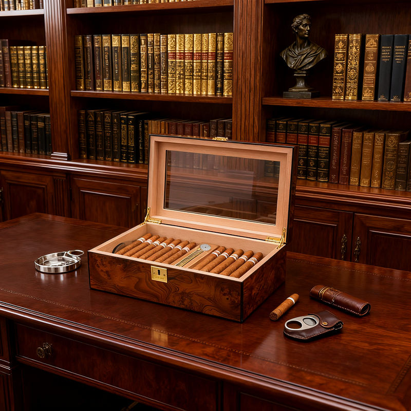 High-Quality Classic Large Wooden Cigar Boxes