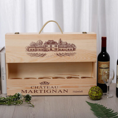 Personalized Luxury Wooden Wine Boxes with Custom Design