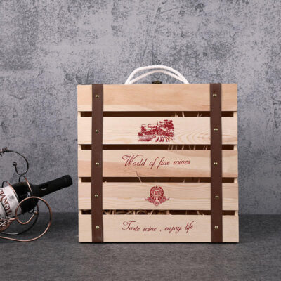 Personalized Luxury Wooden Wine Boxes with Custom Design