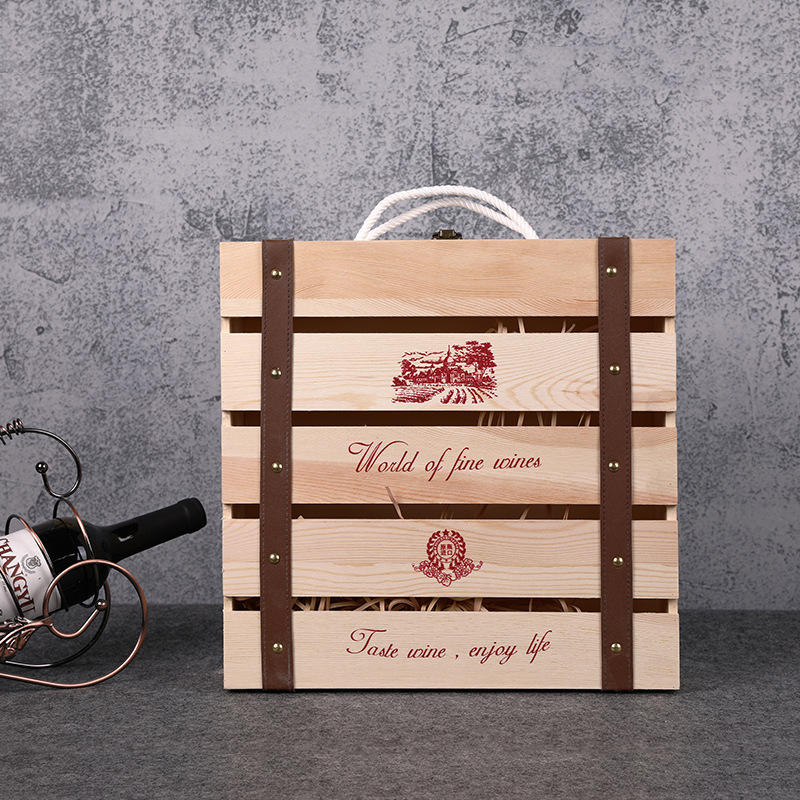 Personalized Luxury Wooden Wine Boxes with Custom Design