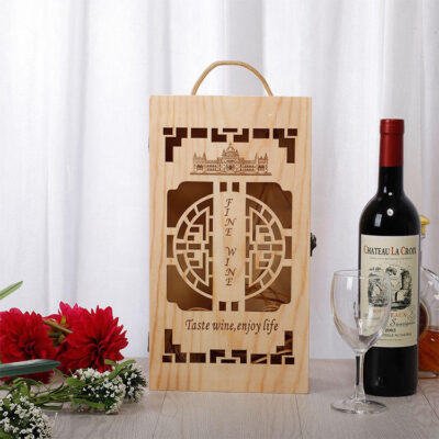 Personalized Luxury Wooden Wine Boxes with Custom Design