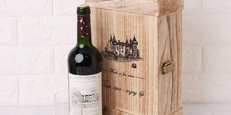 Double Bottle Wooden Wine Boxes for Gift Packaging