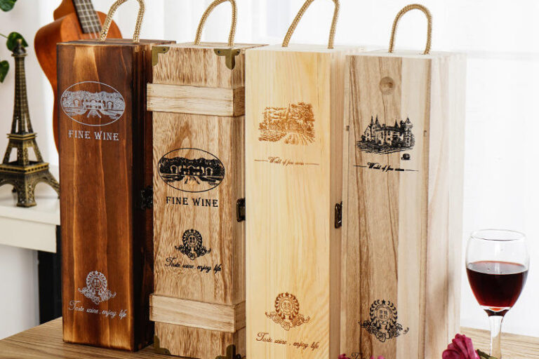 Durable Wooden Wine Boxes for Wine Storage (3) Wooden Wine Boxes for Wine Storage and Display