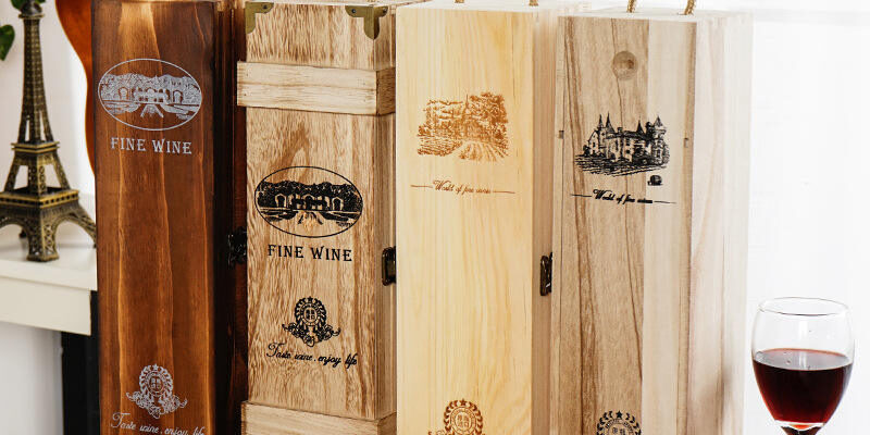 Wooden Wine Boxes for Wine Storage and Display