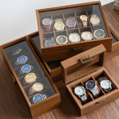 High-Quality Elegant Wooden Watch Boxes with Custom Design