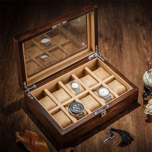 High-Quality Elegant Wooden Watch Boxes with Custom Design