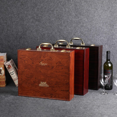Luxury Wooden Wine Boxes for Premium Wine Packaging
