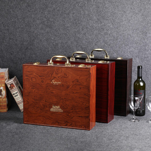 Luxury Wooden Wine Boxes for Premium Wine Packaging