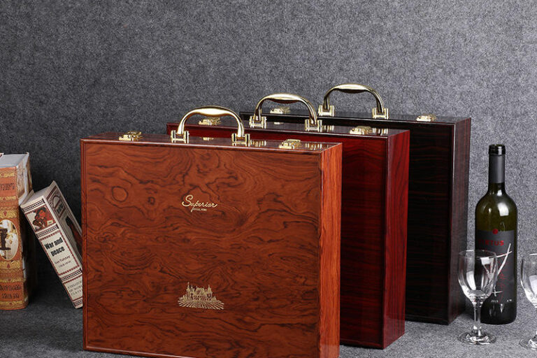 Elegant Luxury Wooden Wine Boxes for Wine Gifts (4) Luxury Wooden Wine Boxes for Premium Wine Packaging