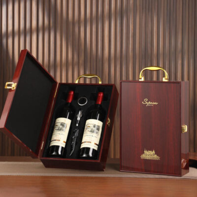 Luxury Vintage Wooden Wine Boxes for Gift Packaging