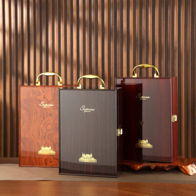 Luxury Vintage Wooden Wine Boxes for Gift Packaging