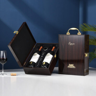 Luxury Vintage Wooden Wine Boxes for Gift Packaging