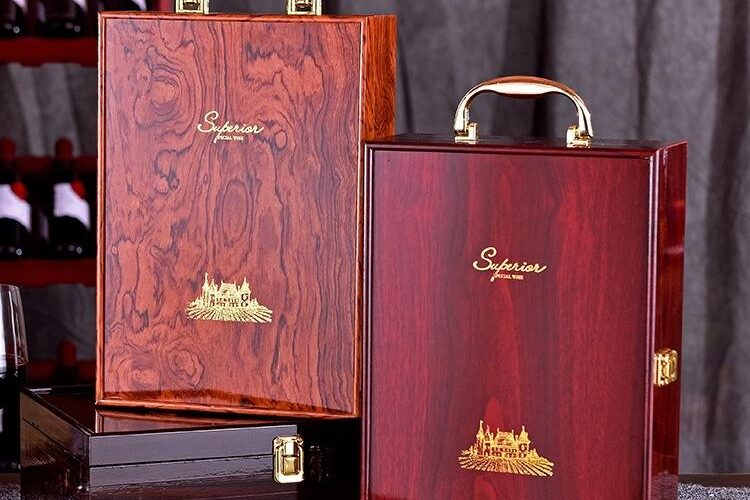 Elegant Vintage Wooden Wine Boxes for Wine Gifts (6) Luxury Vintage Wooden Wine Boxes for Gift Packaging