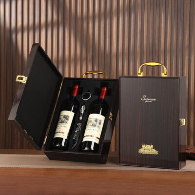 Luxury Vintage Wooden Wine Boxes for Gift Packaging