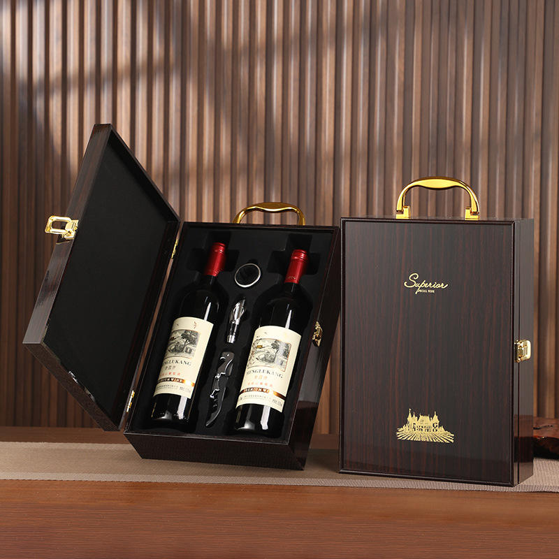 Luxury Vintage Wooden Wine Boxes for Gift Packaging