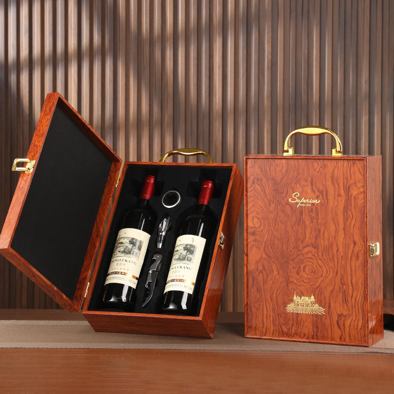 Luxury Vintage Wooden Wine Boxes for Gift Packaging
