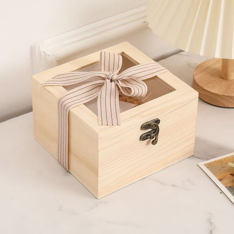 Luxury Flip-Lid Wooden Gift Boxes for Birthday and Graduation Gifts