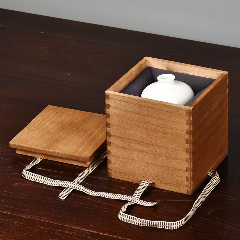 Luxury Wooden Gift Boxes for Tea Set and Vase Packaging