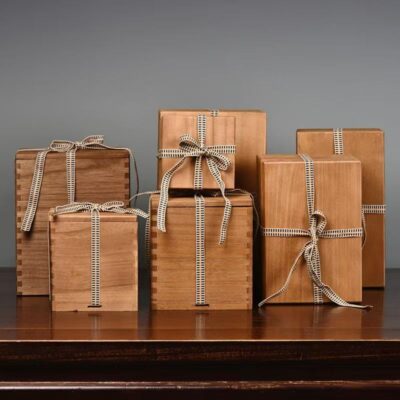 Luxury Wooden Gift Boxes for Tea Set and Vase Packaging