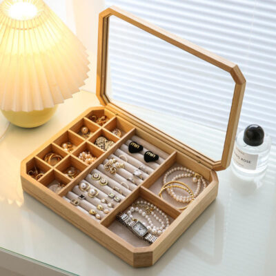 Luxury Wooden Jewelry Boxes for Wedding and Birthday Gifts