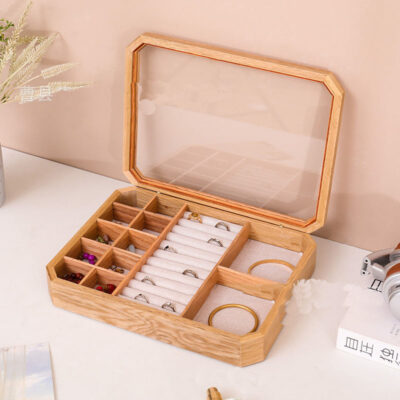 Luxury Wooden Jewelry Boxes for Wedding and Birthday Gifts