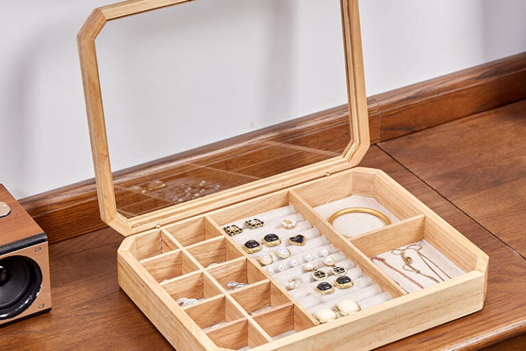 Luxury Wooden Jewelry Boxes for Wedding and Birthday Gifts