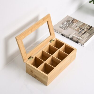 Wooden Tea Boxes for Tea Gift Storage and Packaging