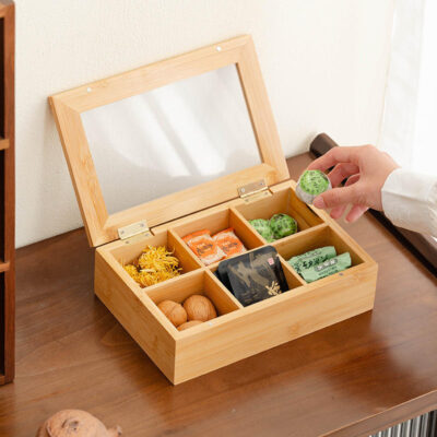 Wooden Tea Boxes for Tea Gift Storage and Packaging