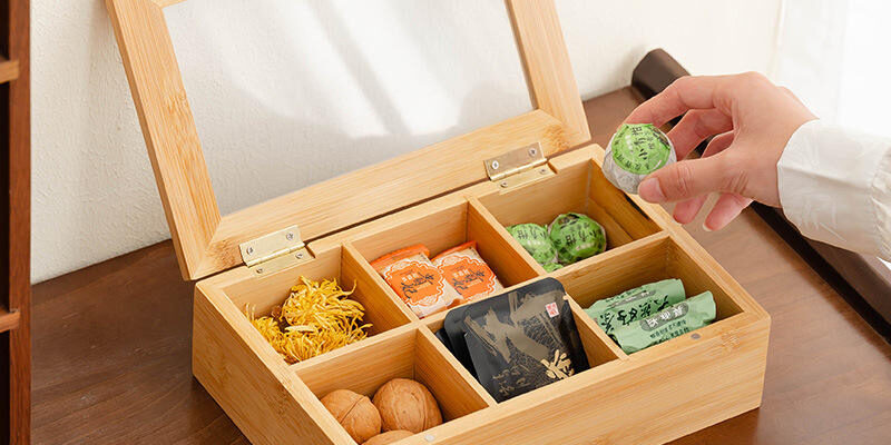 Wooden Tea Boxes for Tea Gift Storage and Packaging