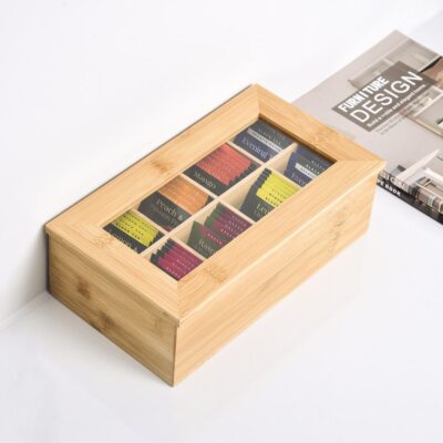 Wooden Tea Boxes for Tea Gift Storage and Packaging