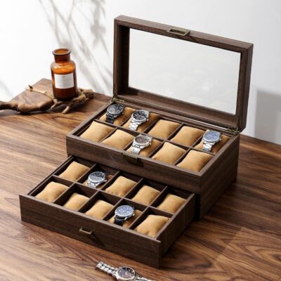 High-Quality Wooden Watch Boxes for Gift Display