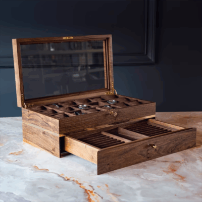 High-Quality Wooden Watch Boxes for Gift Display