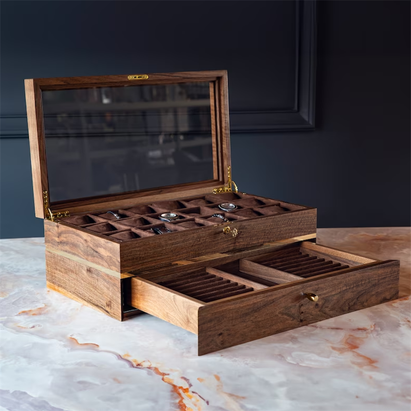 High-Quality Wooden Watch Boxes for Gift Display
