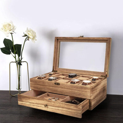 High-Quality Wooden Watch Boxes for Gift Display