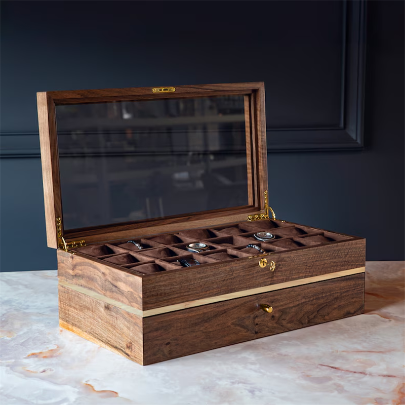 High-Quality Wooden Watch Boxes for Gift Display