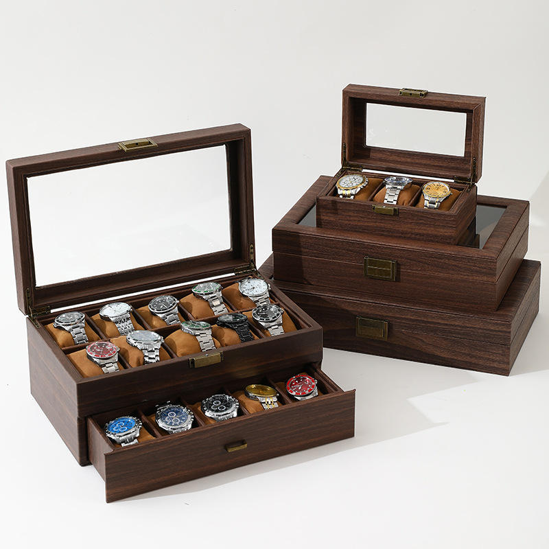 High-Quality Wooden Watch Boxes for Gift Display