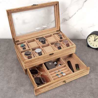 High-Quality Wooden Watch Boxes for Gift Display