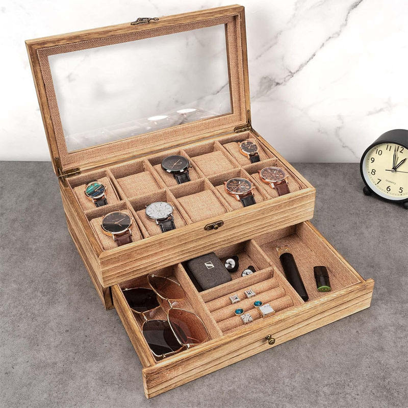 High-Quality Wooden Watch Boxes for Gift Display