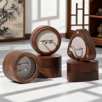 High-End Wooden Jewelry Boxes for Ring Display